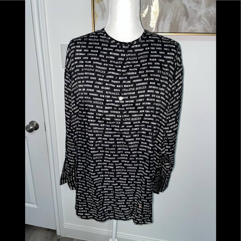 By Malene Birger Printed Tunic Blouse